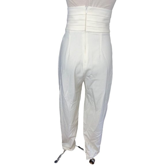 NONchalant Cream High-Waisted Trousers - Picture 6 of 8